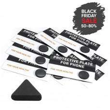 12 shungite plate for phone circular, polished (20mm)+ FREE GIFT