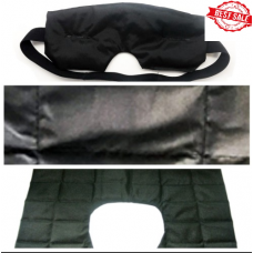 Set of pads - eyes, shoulders and shungite mat BLACK SALE ONLY