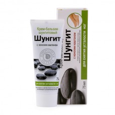 Cream-balm to relieve tired legs with shungite