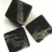 Unpolished  shungite Cube with quartz and pyrite 30x30mm, from Karelia only!