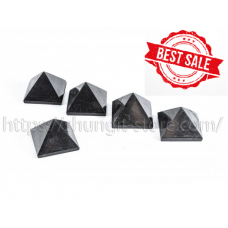 Set of 5 polished Shungite pyramids 50 mm