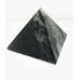 100x100mm unpolished  shungite pyramid with quartz