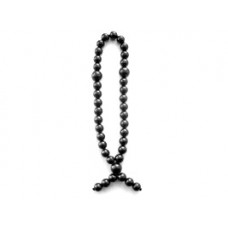 Christian rosary of  33 beads shungite
